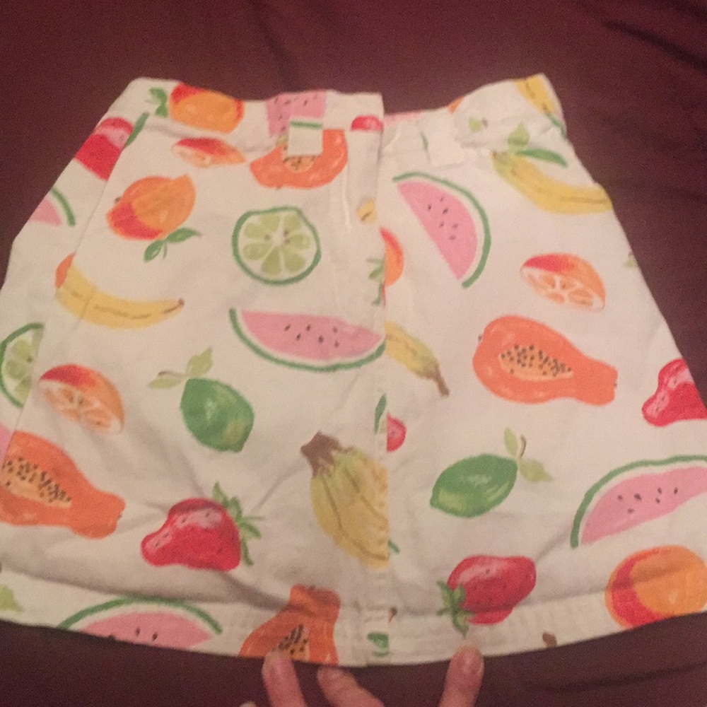 Fruit Pattern Skort